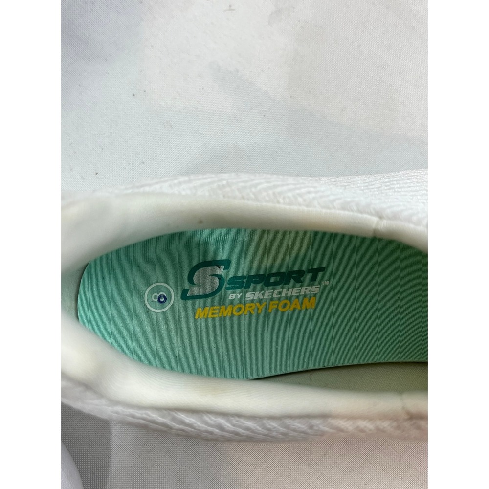 S Sport by Skechers Women 8 White Slip On Memory Foam Sneakers F190-10 096011312 - Picture 6 of 7